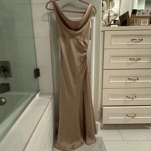 Elegant Beige Evening Gown *NEVER WORN*